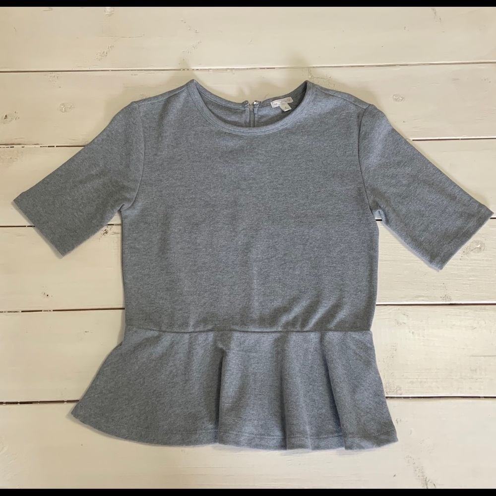 GAP Grey Peplum Shirt